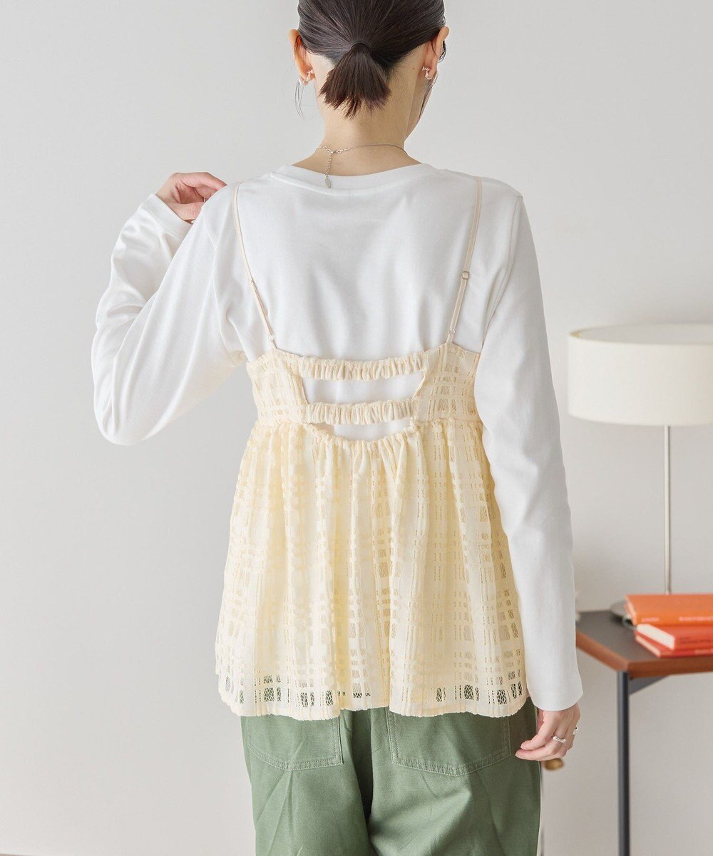 AMERICAN HOLIC チェックレースオーバーキャミソール 