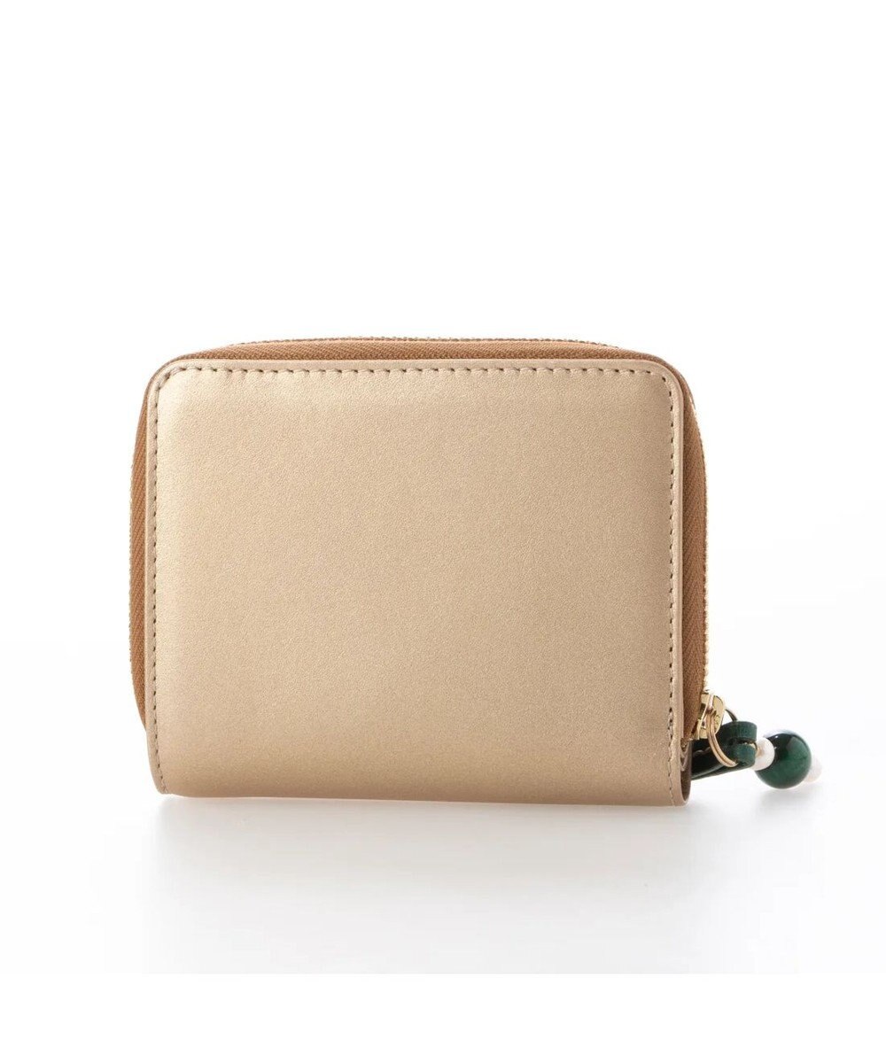 UNBILLION perche ジェムストーンチャームハーフラウンドウォレット 