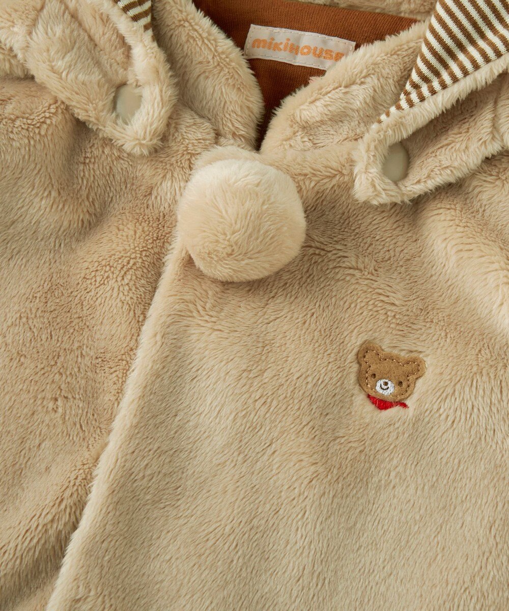 MIKI HOUSE HOT BISCUITS 【ミキハウス】【70-90cm】 マイクロファー ベスト 