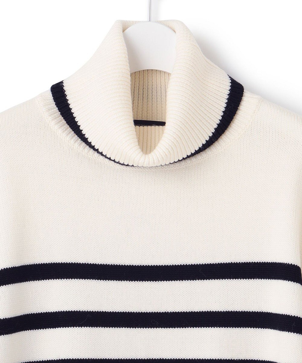 23区 【洗える】ウールミドルゲージ ボーダー ニット 