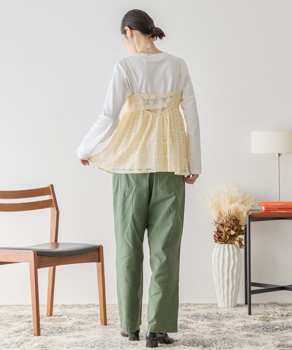 AMERICAN HOLIC チェックレースオーバーキャミソール 