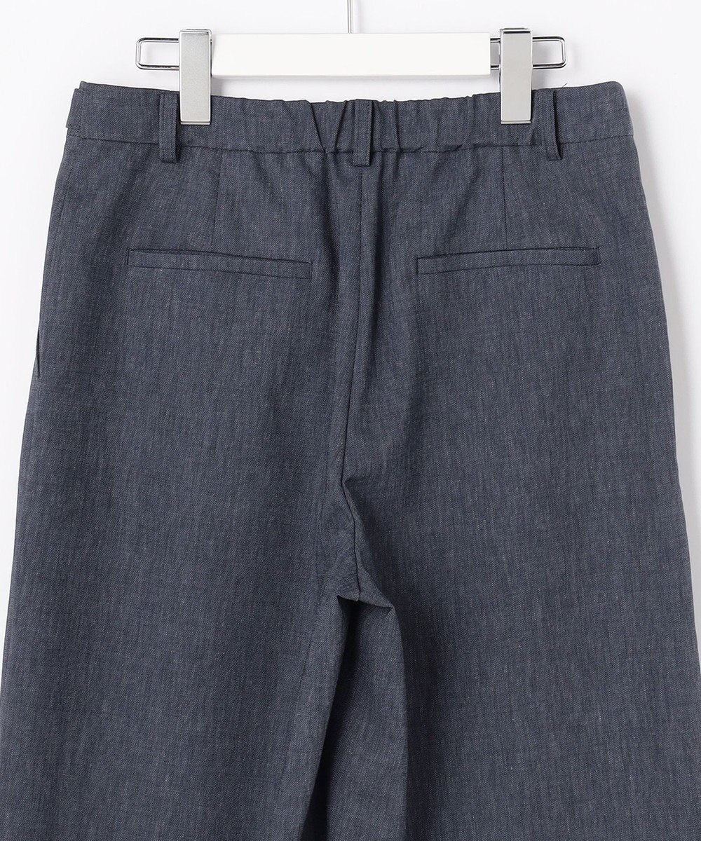 J.PRESS LADIES S リネンバイオシャンブレー ワイド パンツ 