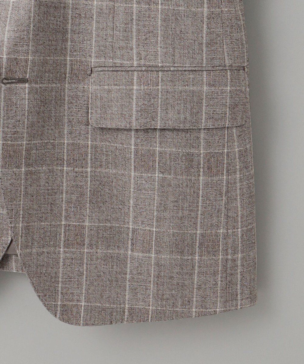 GOTAIRIKU 【CANONICO/カノニコ】サキソニーウールコットンブレンド ジャケット_ブラウンチェック 