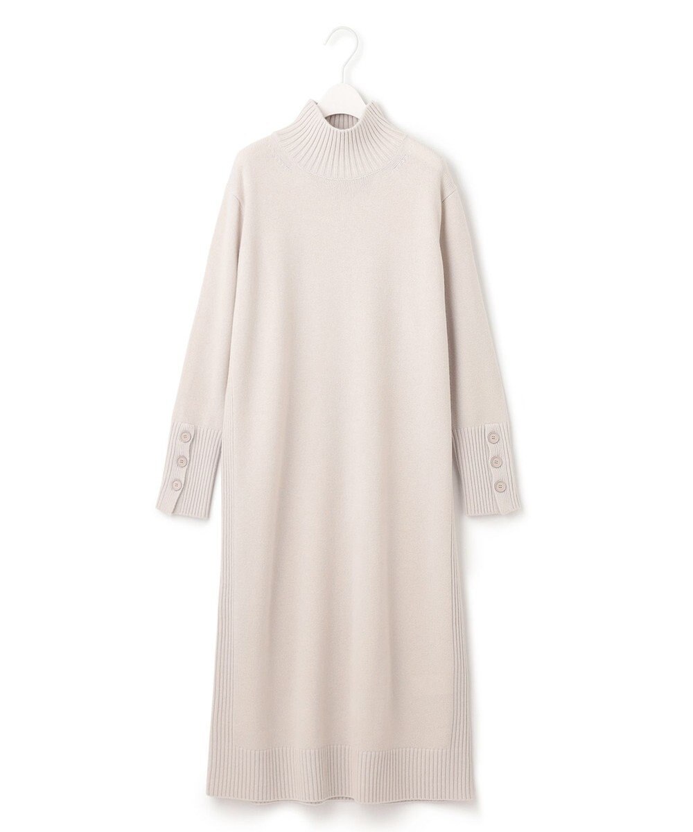 ICB 【WEB限定カラーあり・洗える】 ソフトカシミヤミックス ハイネックワンピース 