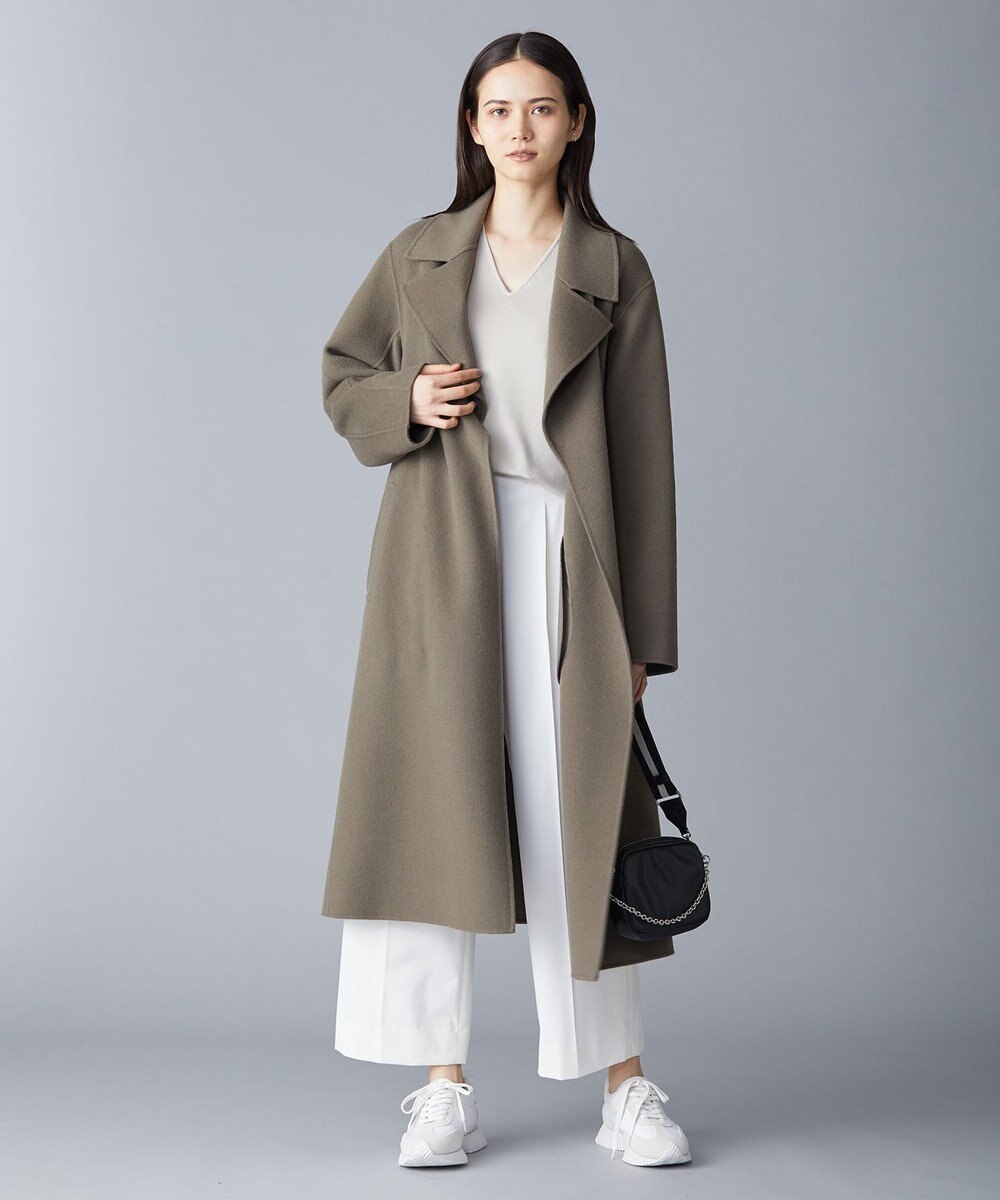 ICB ウールリバー ロングトレンチコート 