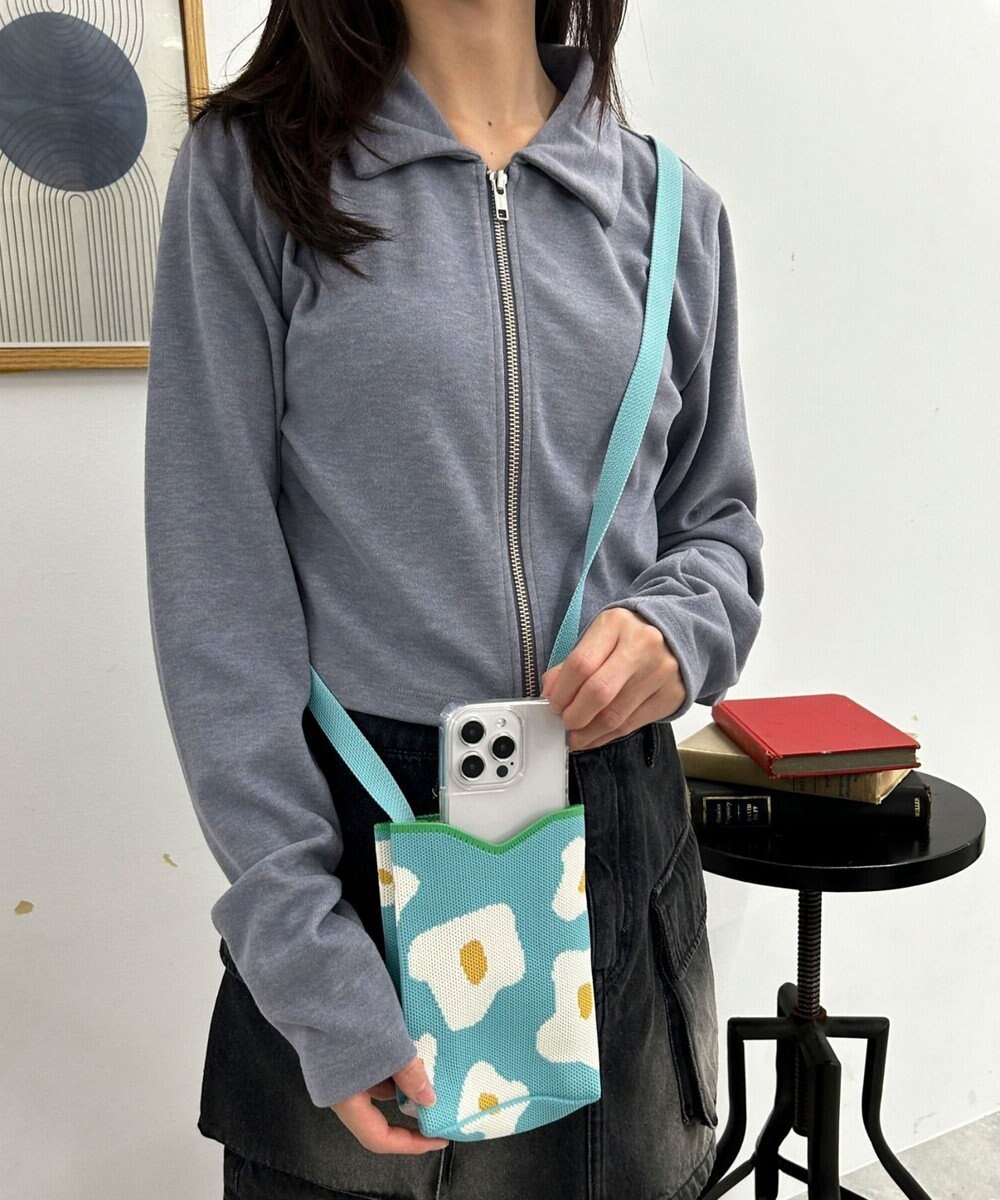 WEGO 総柄スマホショルダーポーチ 