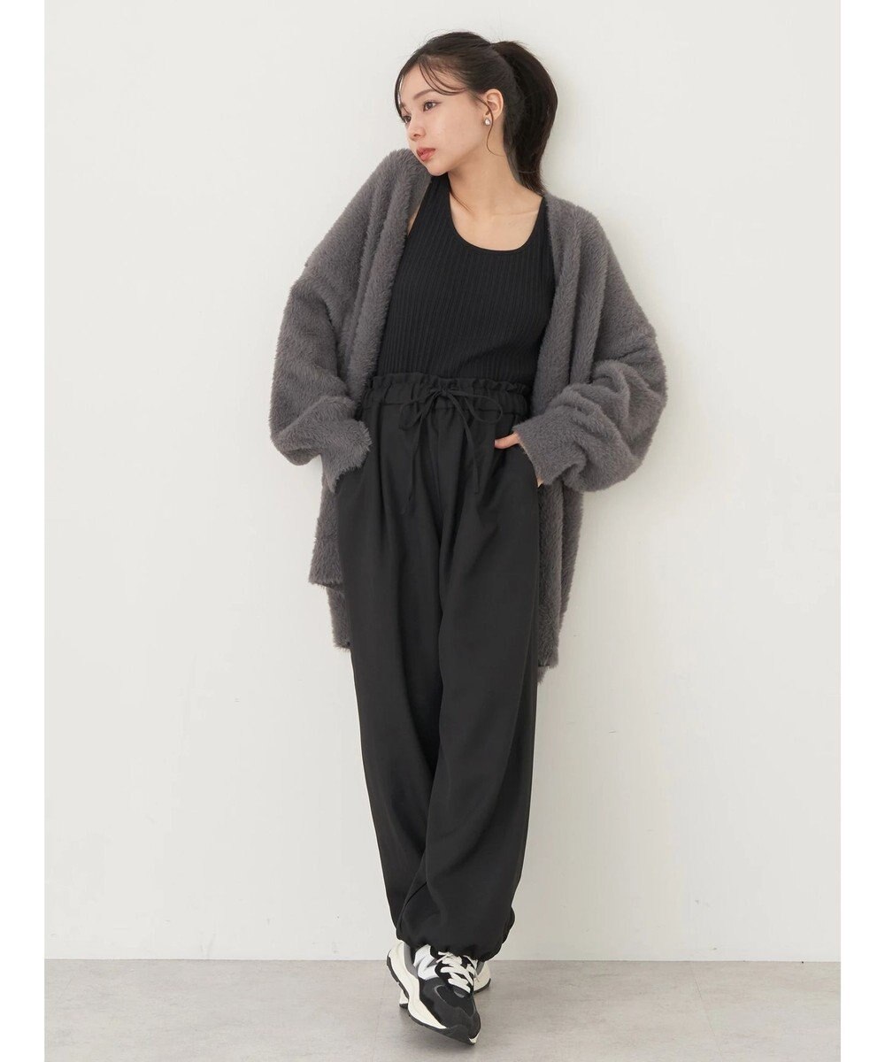 earth music&ecology 裾ドロストパラシュートパンツ 