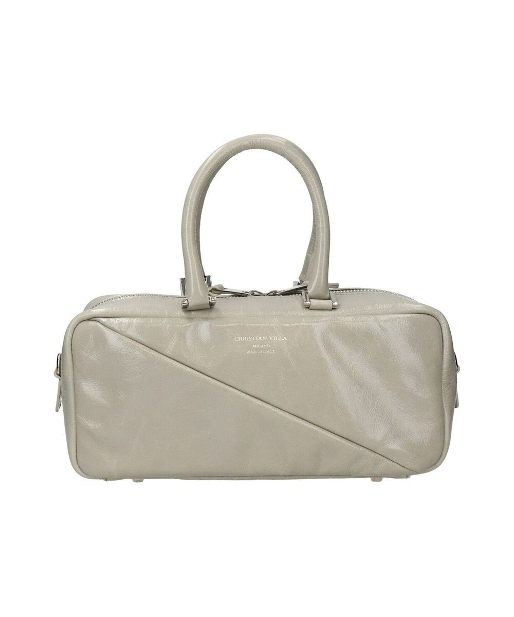 INTER-CHAUSSURES 【CHRISTIAN VILLA】ミディアムサイズレザーハンドルバッグ 