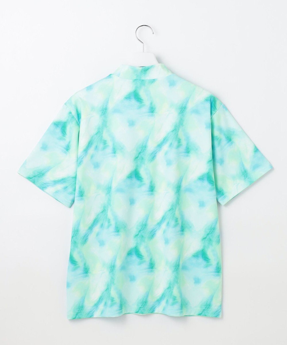 PW CIRCULUS 【吸水速乾 / UV遮蔽率99.5%  UVカット / ストレッチ】【MEN】タイダイ柄モックネックT ゴルフ 