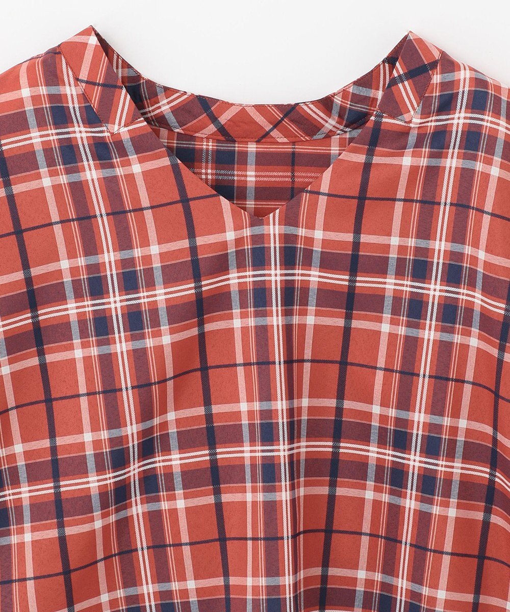 ANY 【洗える】イージーケアチェック ブラウス 