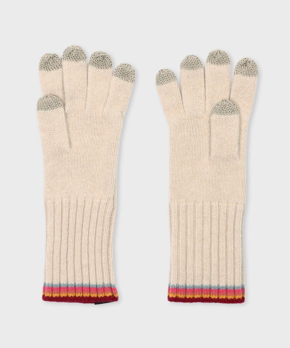 Paul Smith ストライプ リブニット グローブ 