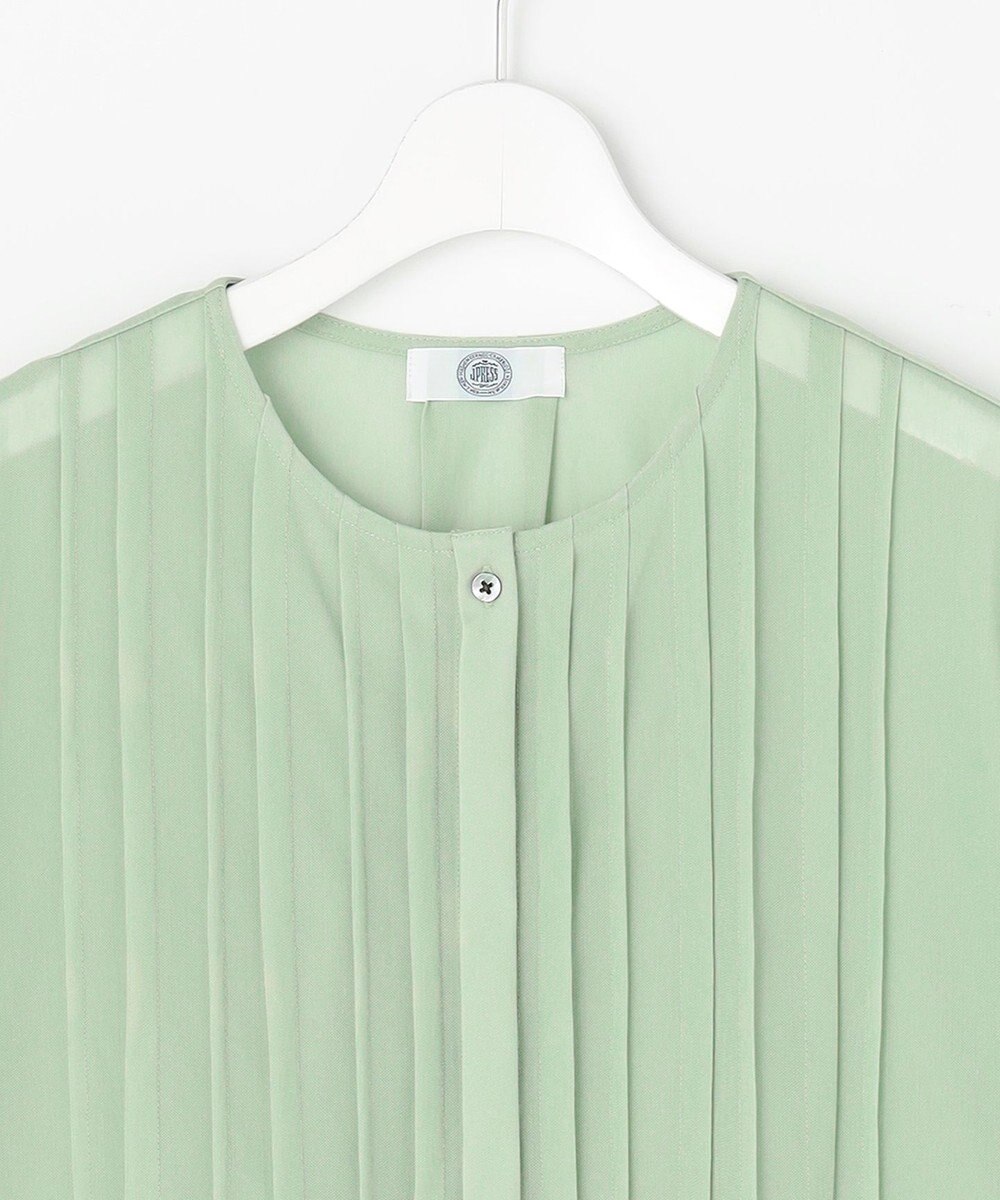 J.PRESS LADIES S シアードライトリコット フレアタック カットソー 