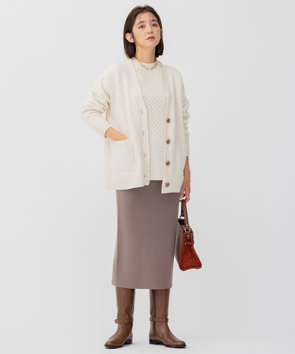 23区 【CLASSY.1月号掲載】ウールカシミヤブレンド カーディガン 