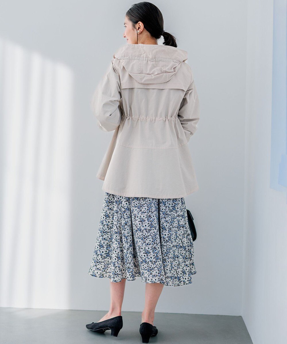 組曲 S 【WEB限定】フード付きライトブルゾン 