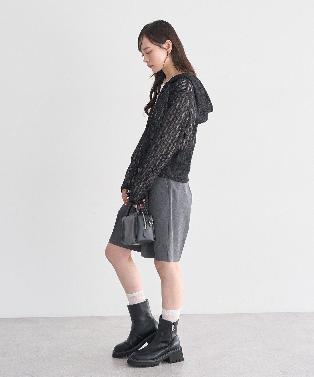 earth music&ecology レースパーカー 