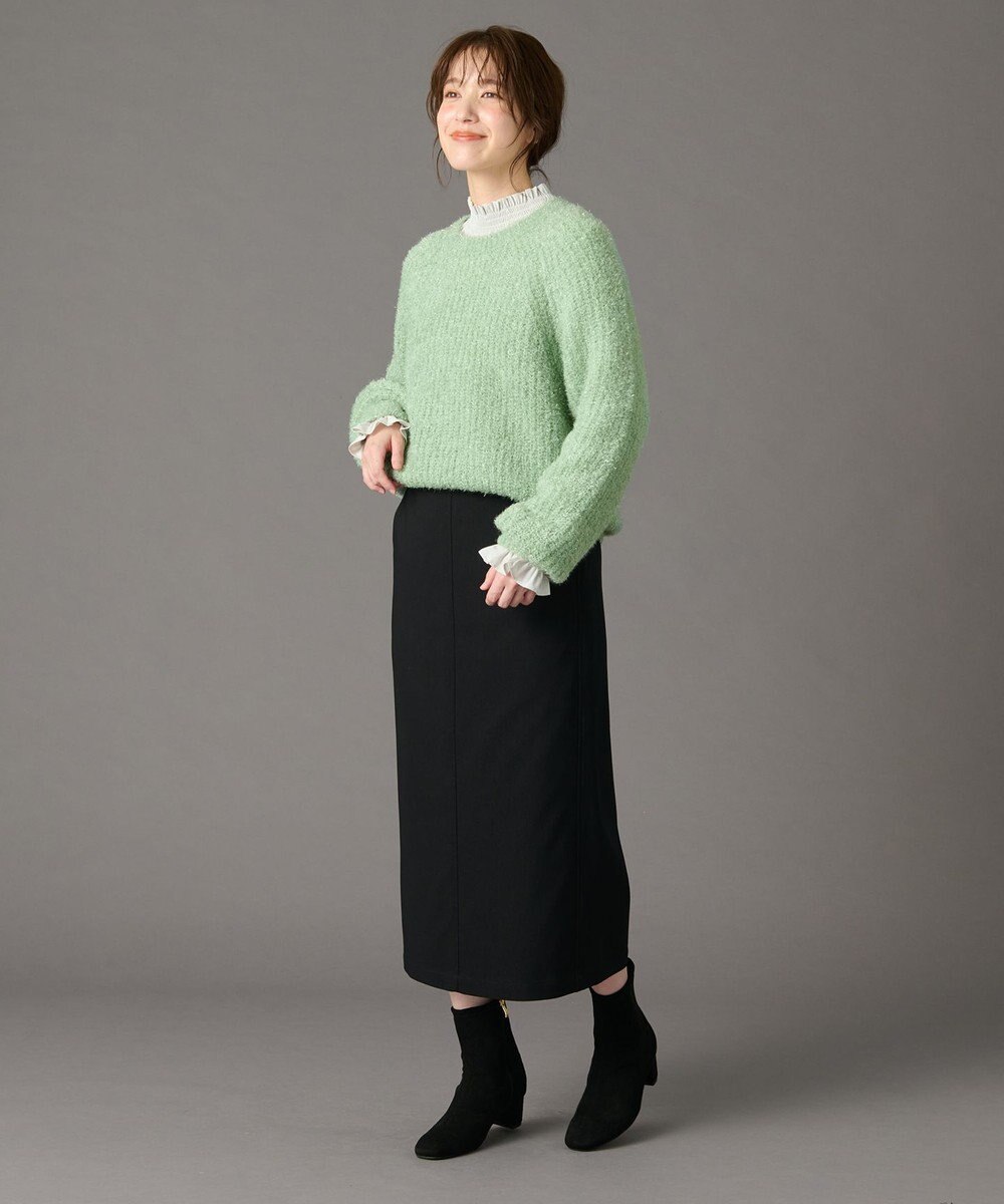 ANY カーリーファンシーニット 