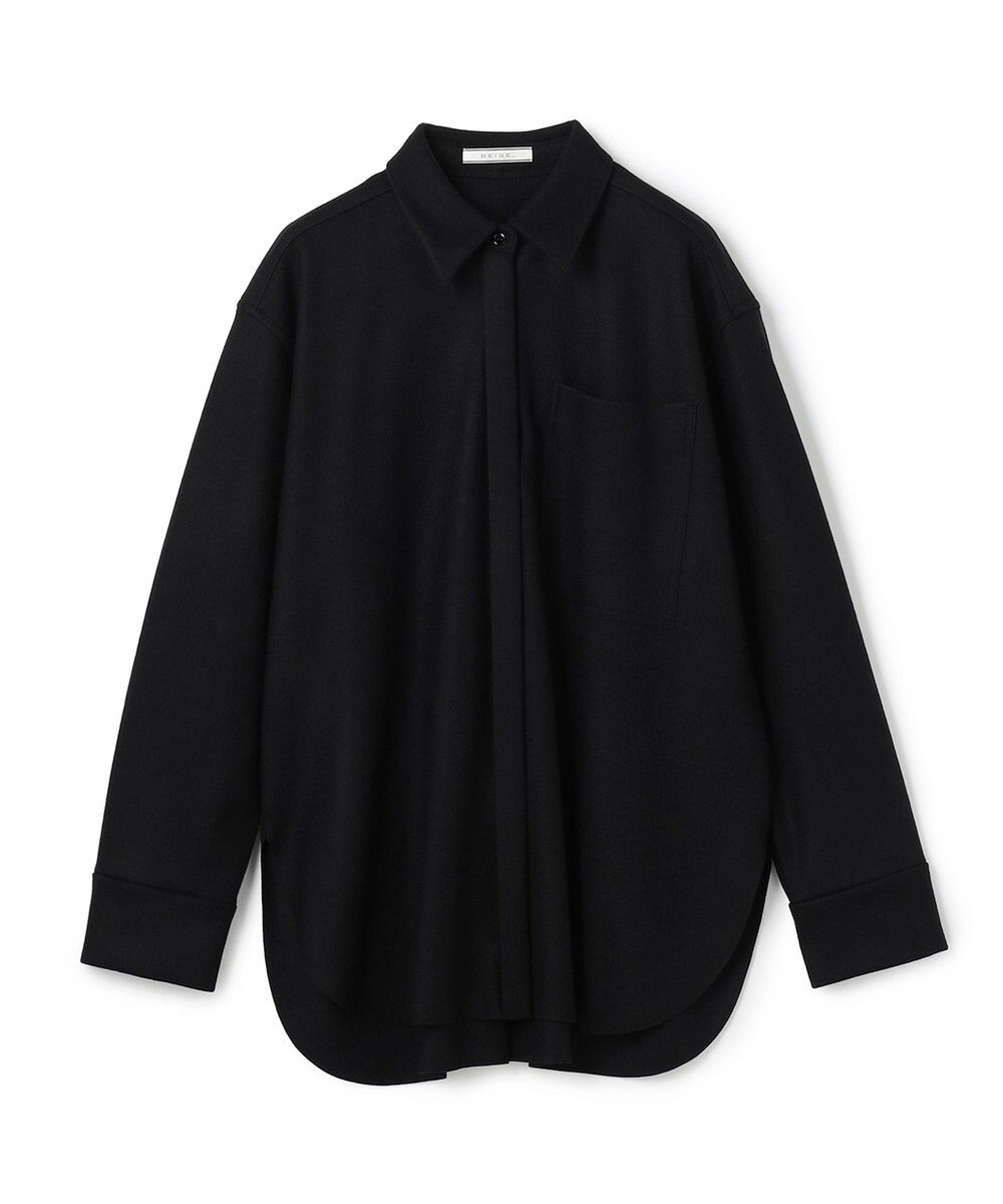 BEIGE， MONTAIGNE / ウールオーバーサイズシャツ 