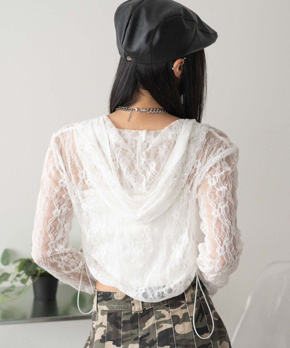 WEGO レースダブルジップパーカー 