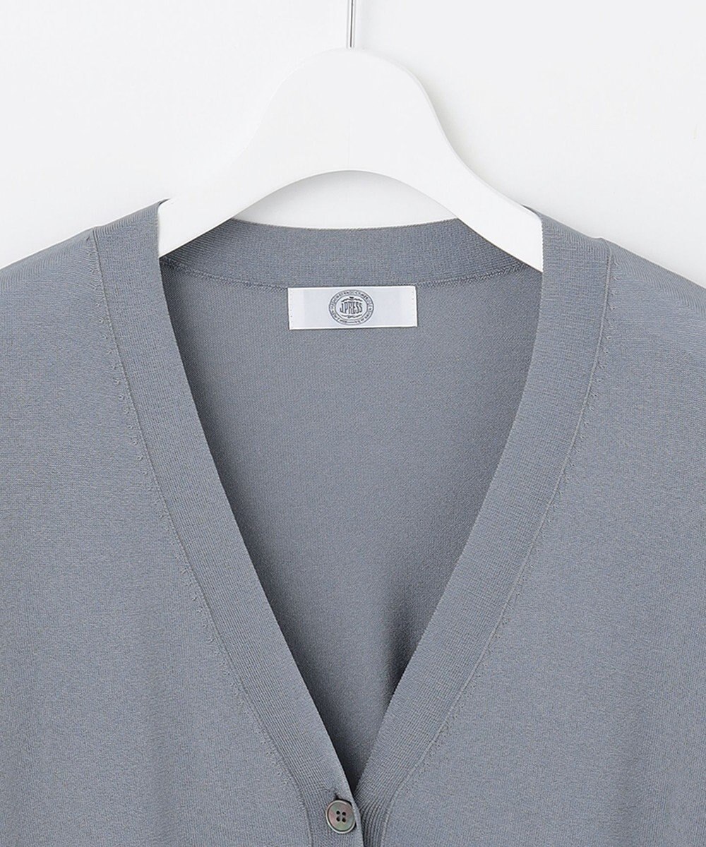 J.PRESS LADIES 【洗える】 シルキーレーヨンストレッチ Ｖネック カーディガン 