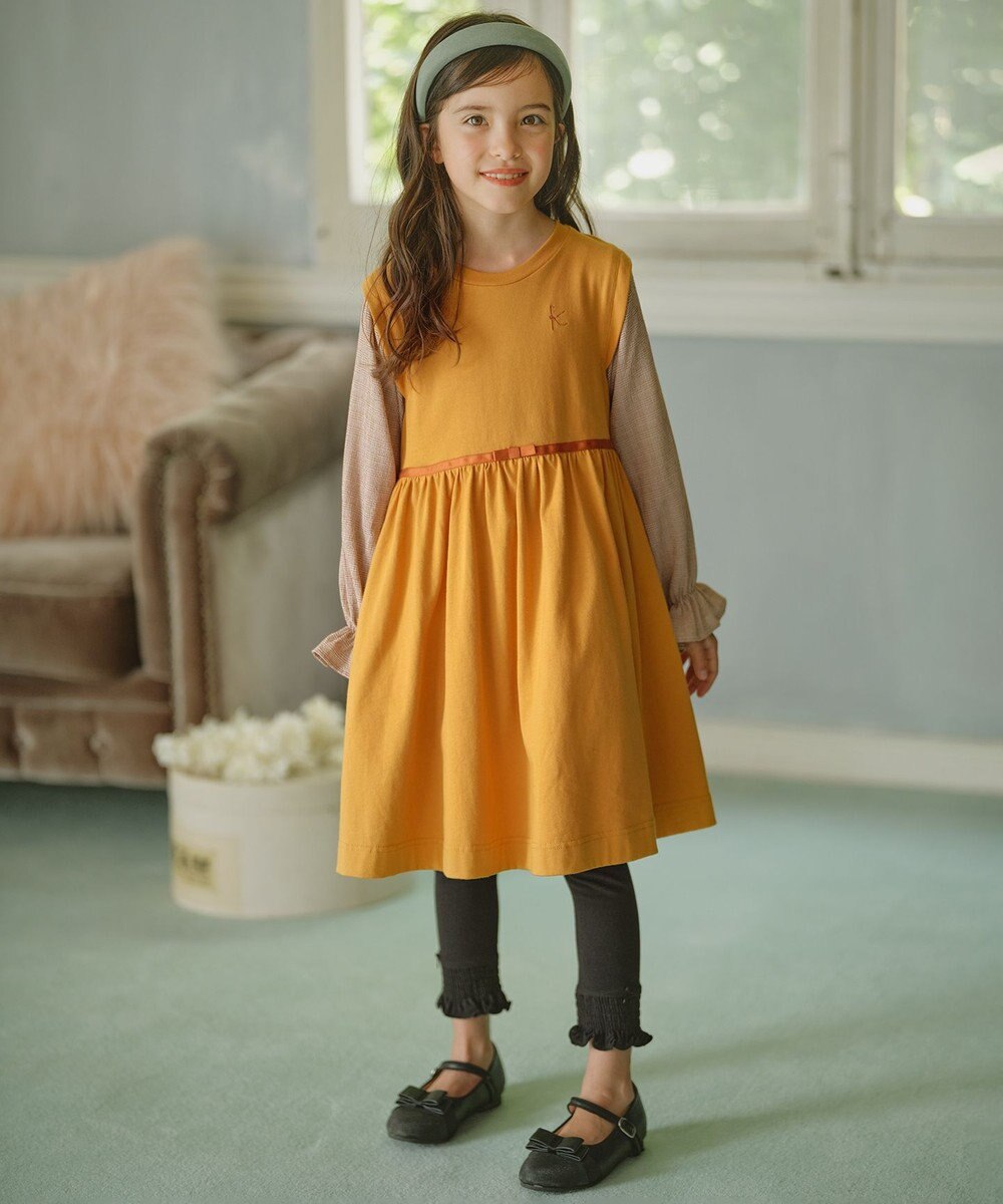 組曲 KIDS 【150-160cm】シェイプドカット ワンピース 