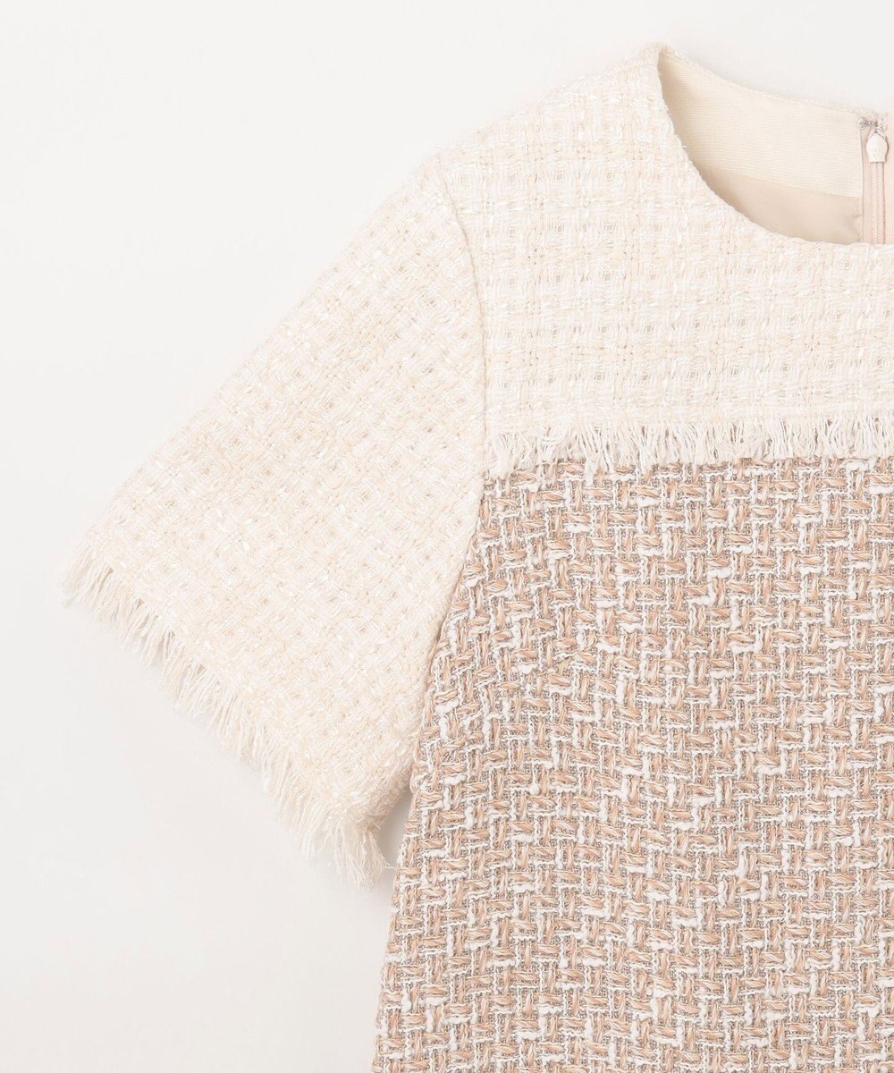 GRACE CONTINENTAL ツイードコンビミニワンピース 