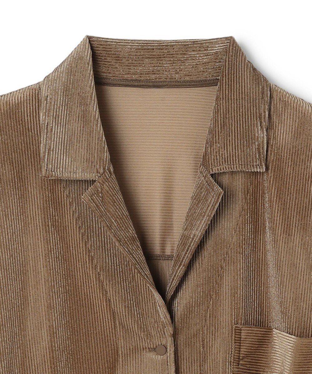 uncrave シアーベロアリブ シャツ 