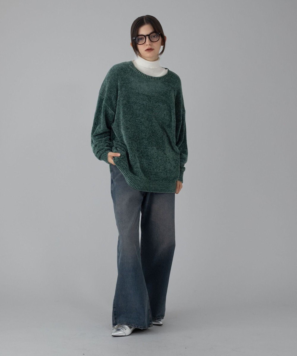 WEGO 【ユニセックス着用ITEM/MLサイズ展開】ベロアモールプルオーバー 