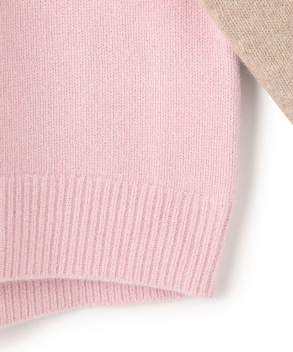 BEIGE， RULE / ウールカシミヤバイカラーハイネックニット 