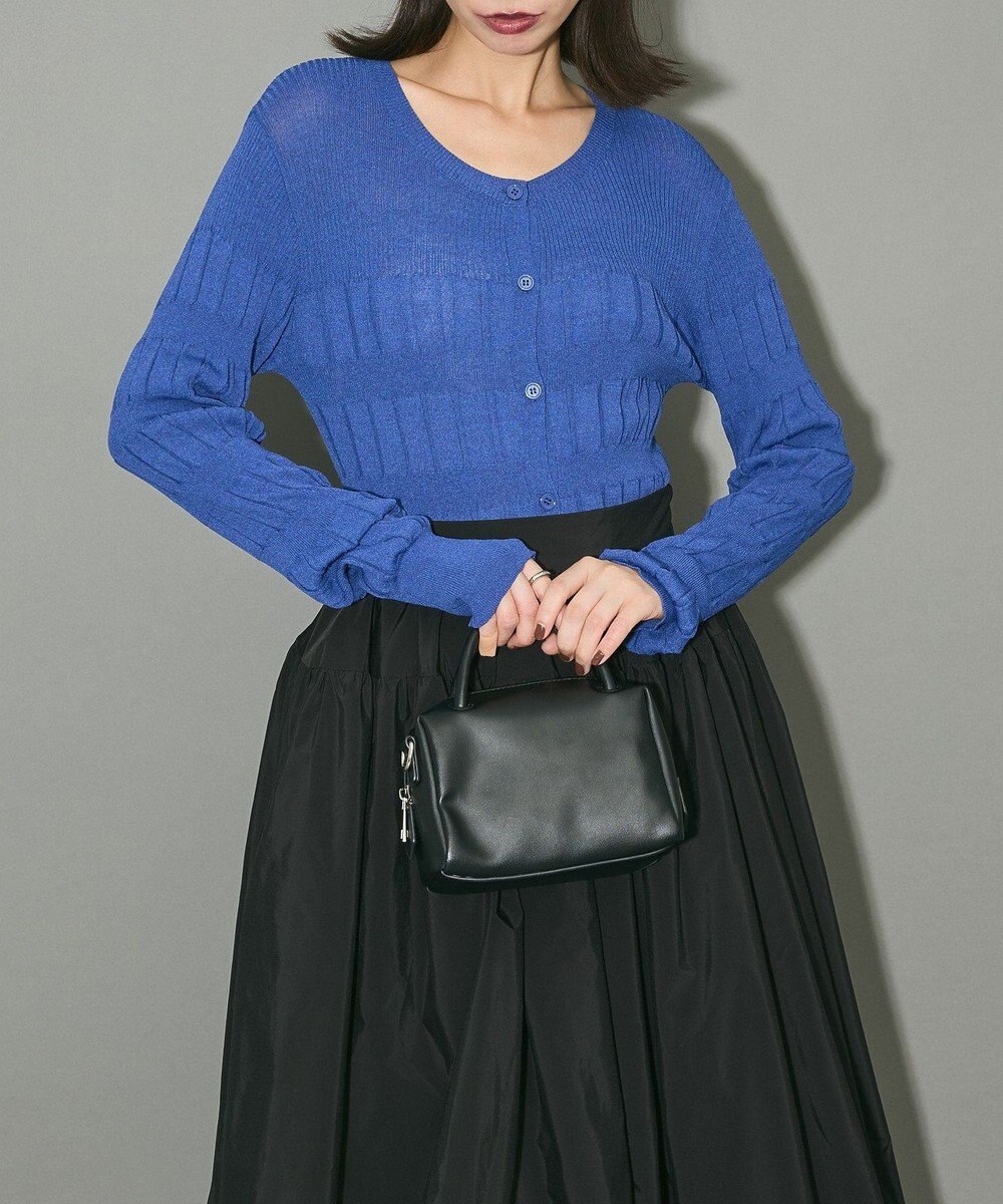 Green Parks プリーツニットカーディガン 