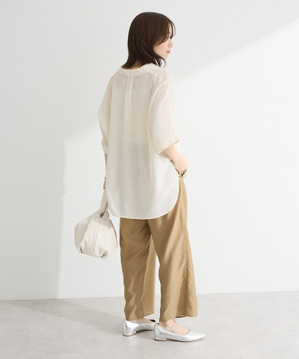 Green Parks 開襟シアージャケット風シャツ 