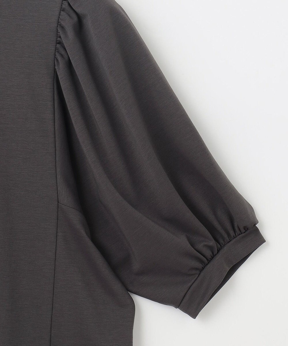 自由区 【洗える・XSサイズあり】ハイツイストポンチボリューム袖 カットソー 