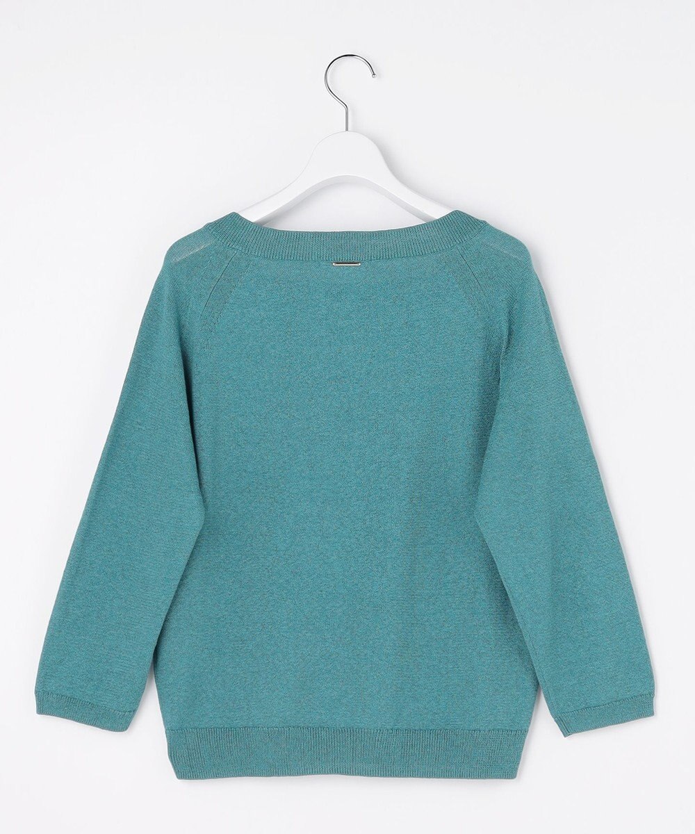 自由区 L ペーパーコットンスクエアネックニット プルオーバー 