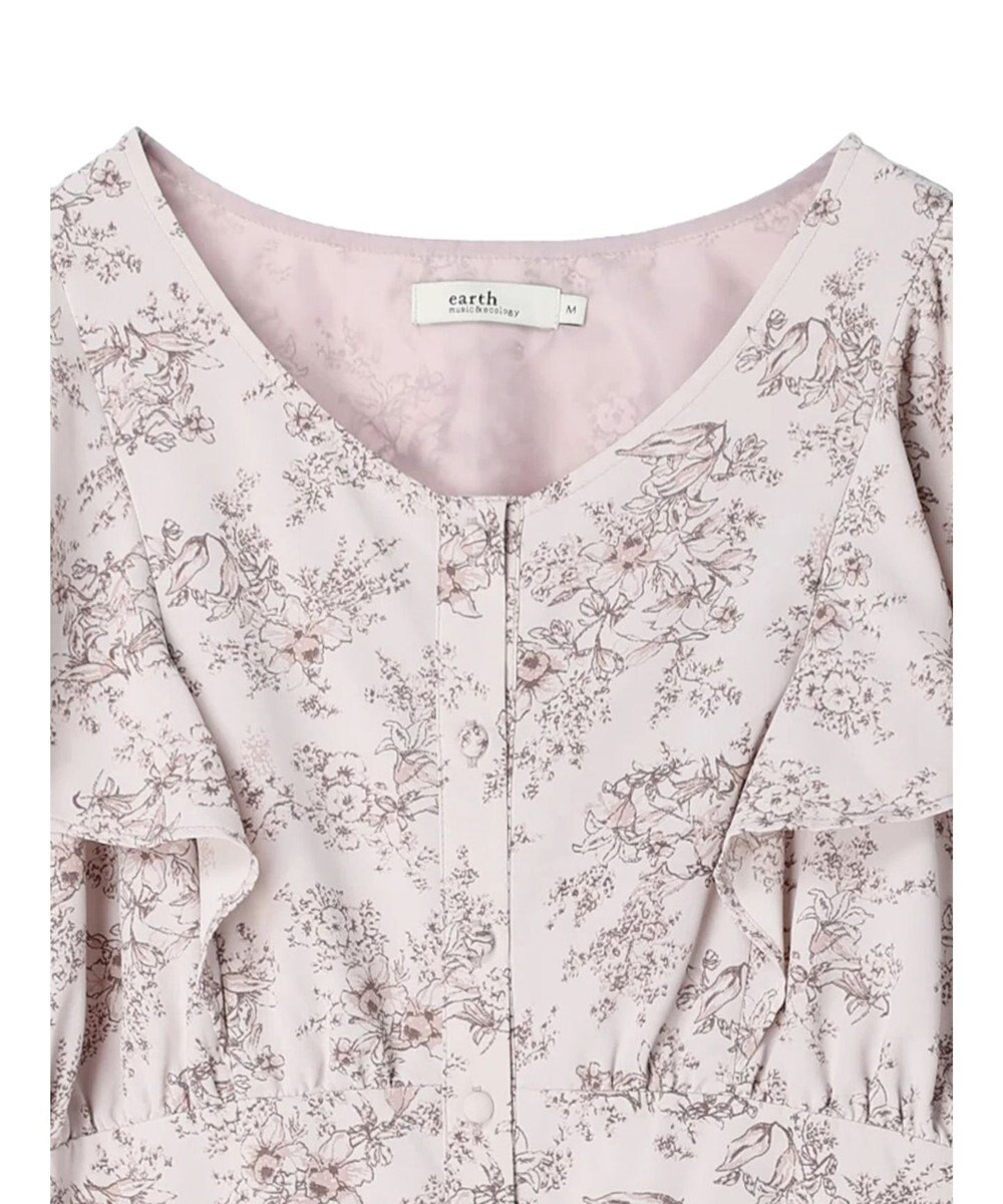 earth music&ecology フラワーフレアワンピース 