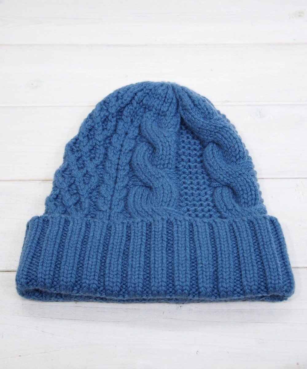 石田製帽 〈新色追加！〉カシミヤニット アラン編みワッチN ニット帽 