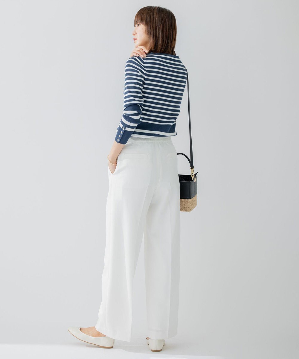 23区 【洗える】ストレッチツイル マリンパンツ 