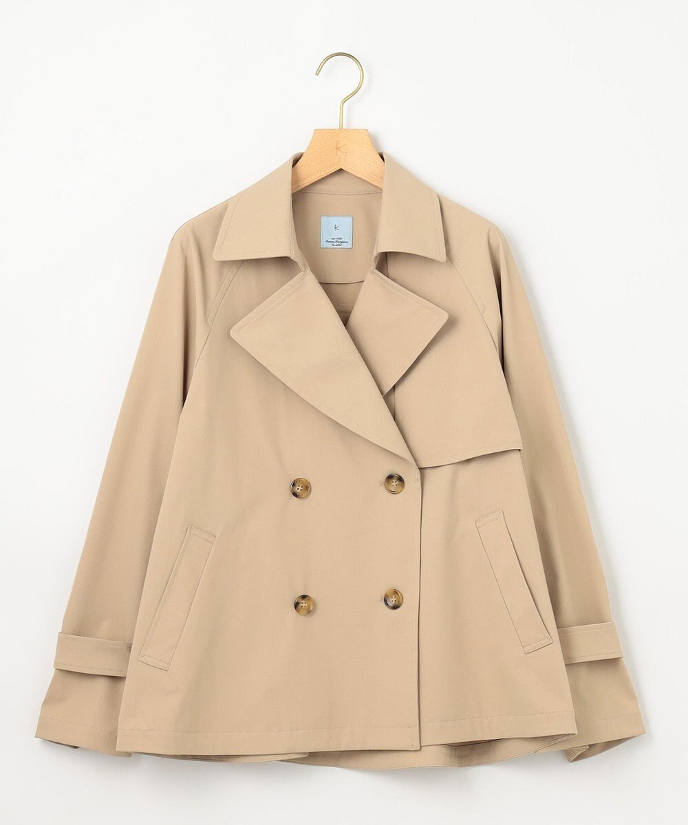 組曲 【WEB限定】コットンライクツイル ショートトレンチコート 