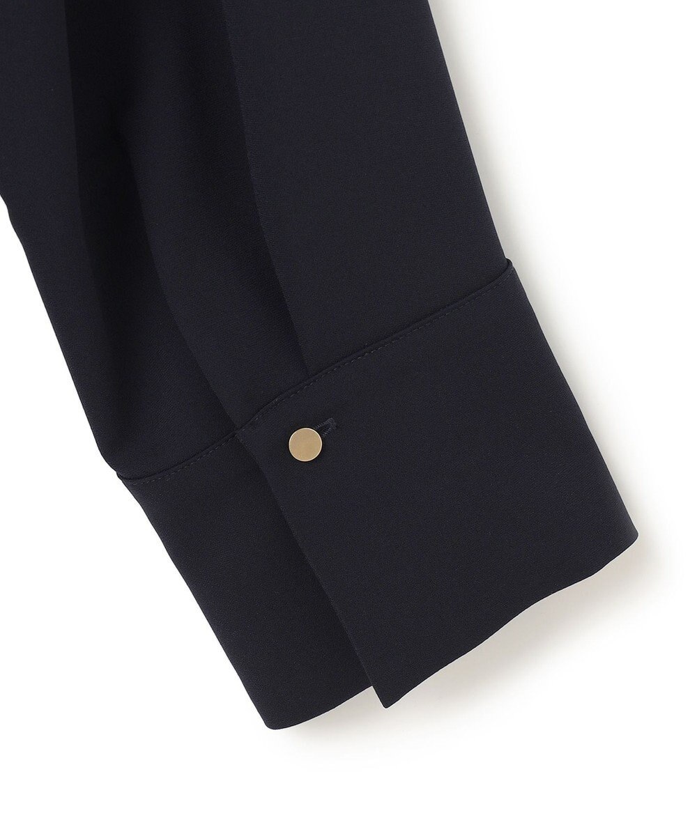 BEIGE， 【洗える】JASMINE / スタンドカラージップブラウス 