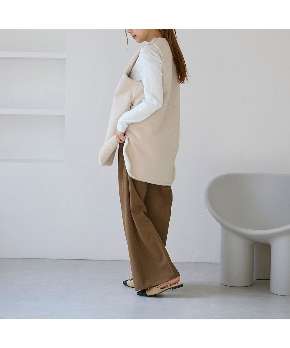 MODE ET JACOMO <carino>グリッターコンビフラットシューズ 