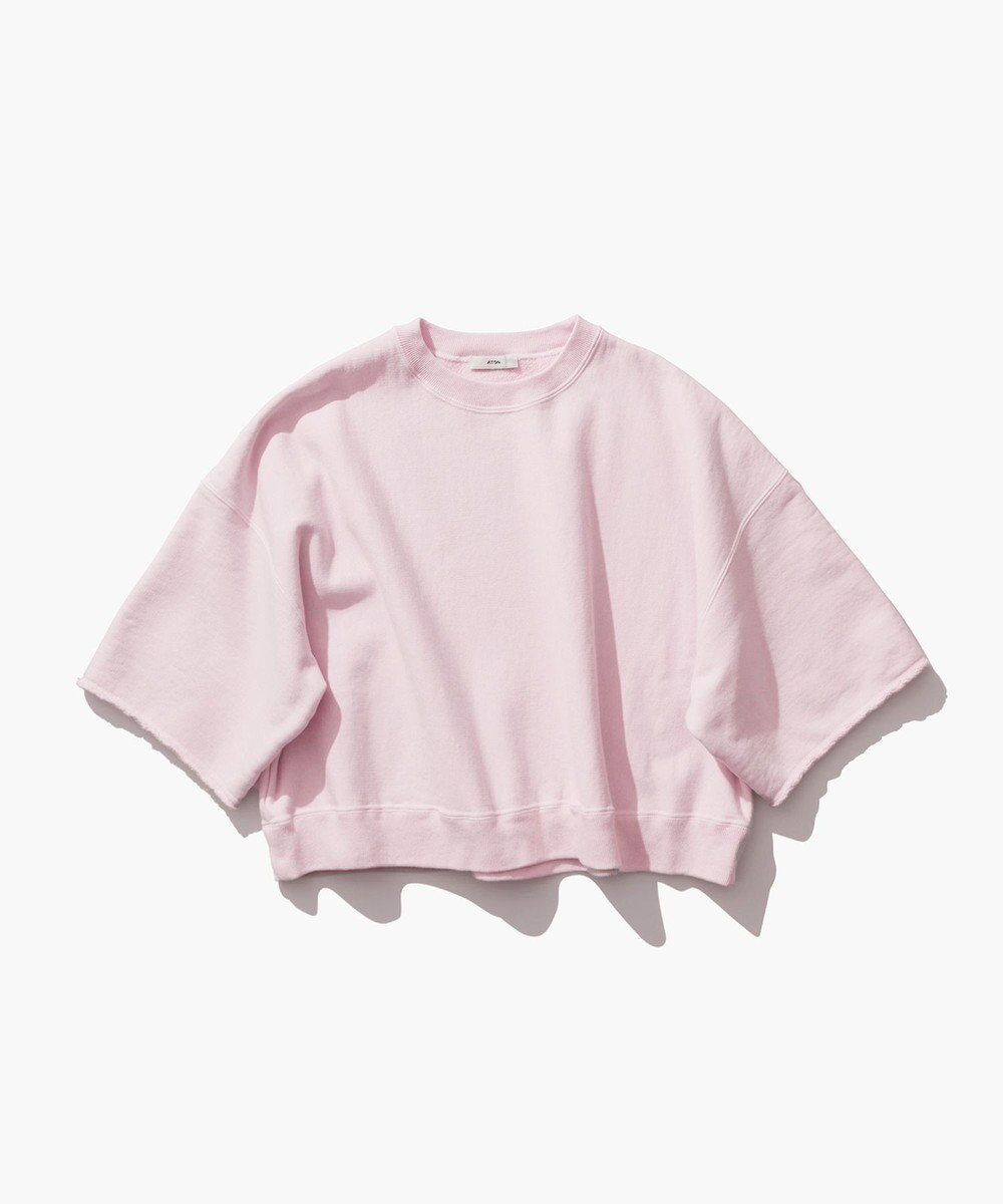 ATON NATURAL DYED URAKE | オーバーサイズハーフスリーブスウェット 