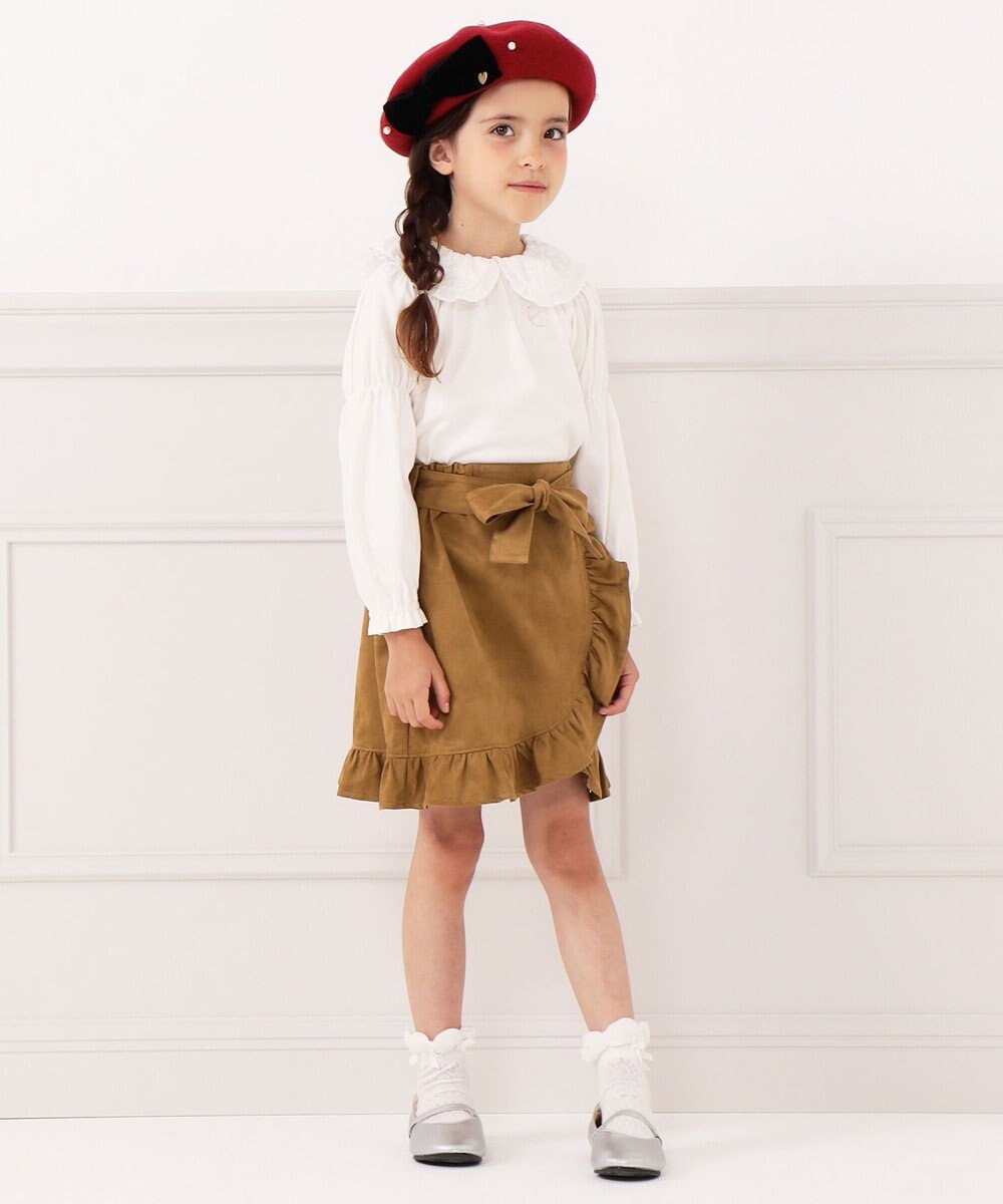 組曲 KIDS 【110-140cm】ビッグカラー ブラウス 