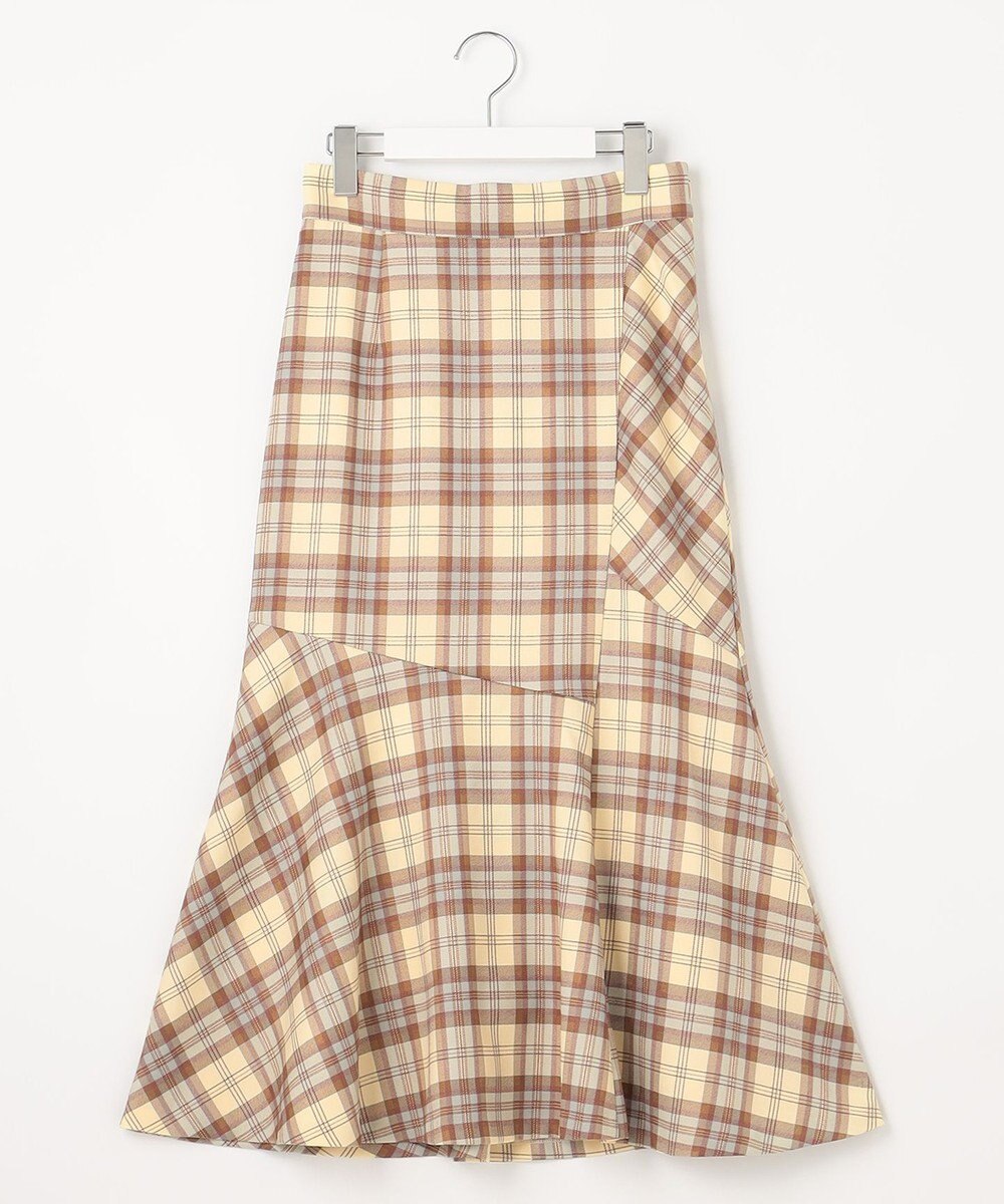 Feroux 【洗える】チェックマーメイド スカート 