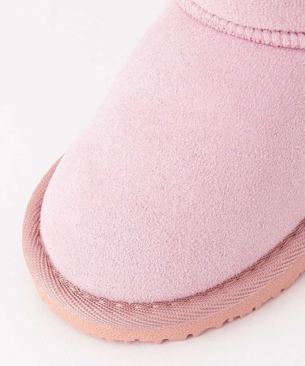 ANY KIDS フェイクムートン リボン ブーツ 