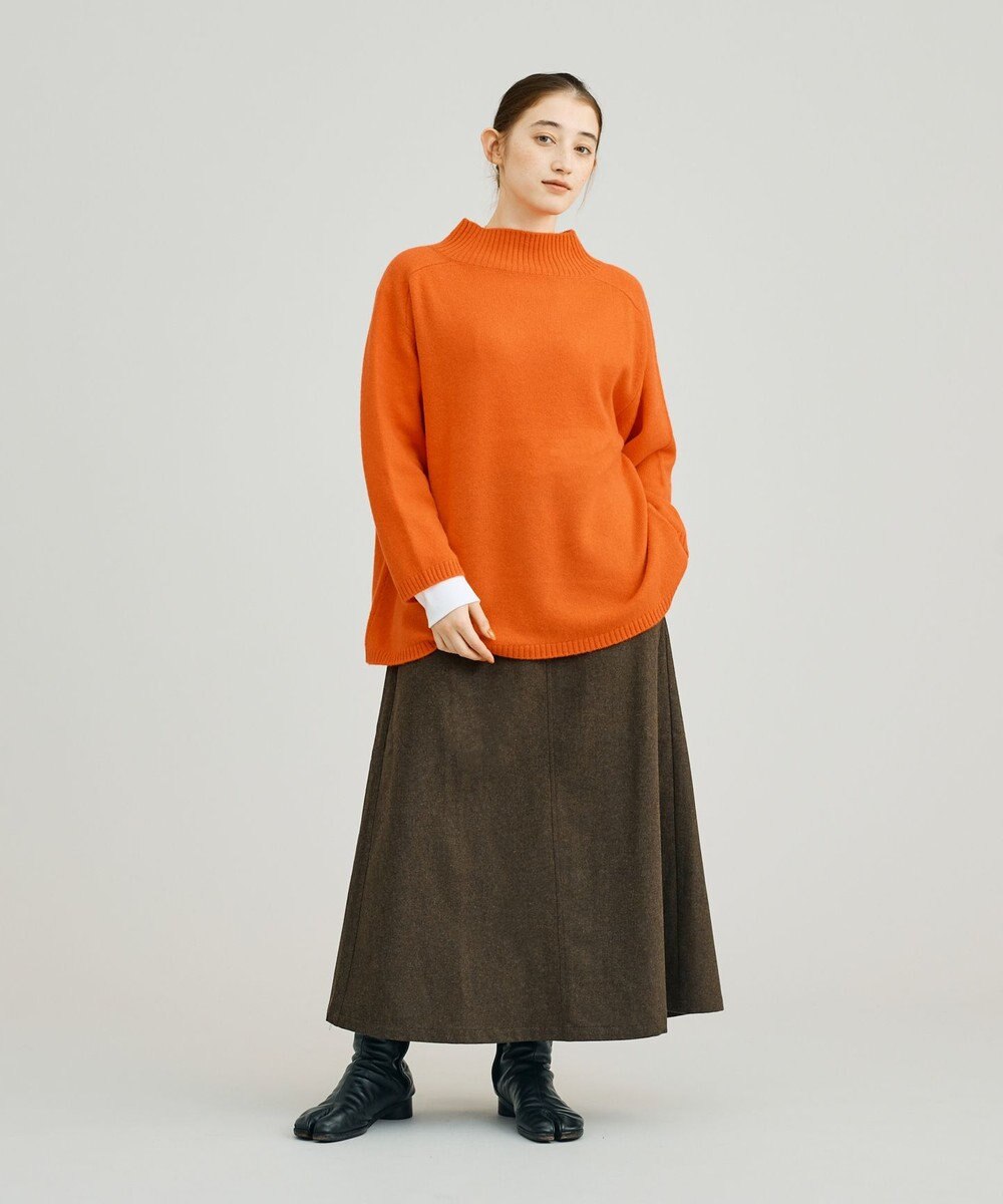 J.PRESS YORK STREET 【WOMEN】ウールカシミヤ ハイネックニット 