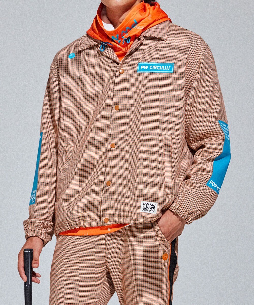 PW CIRCULUS 【MEN】CLASSICAL×SPORTY　チェック柄コーチジャケット 