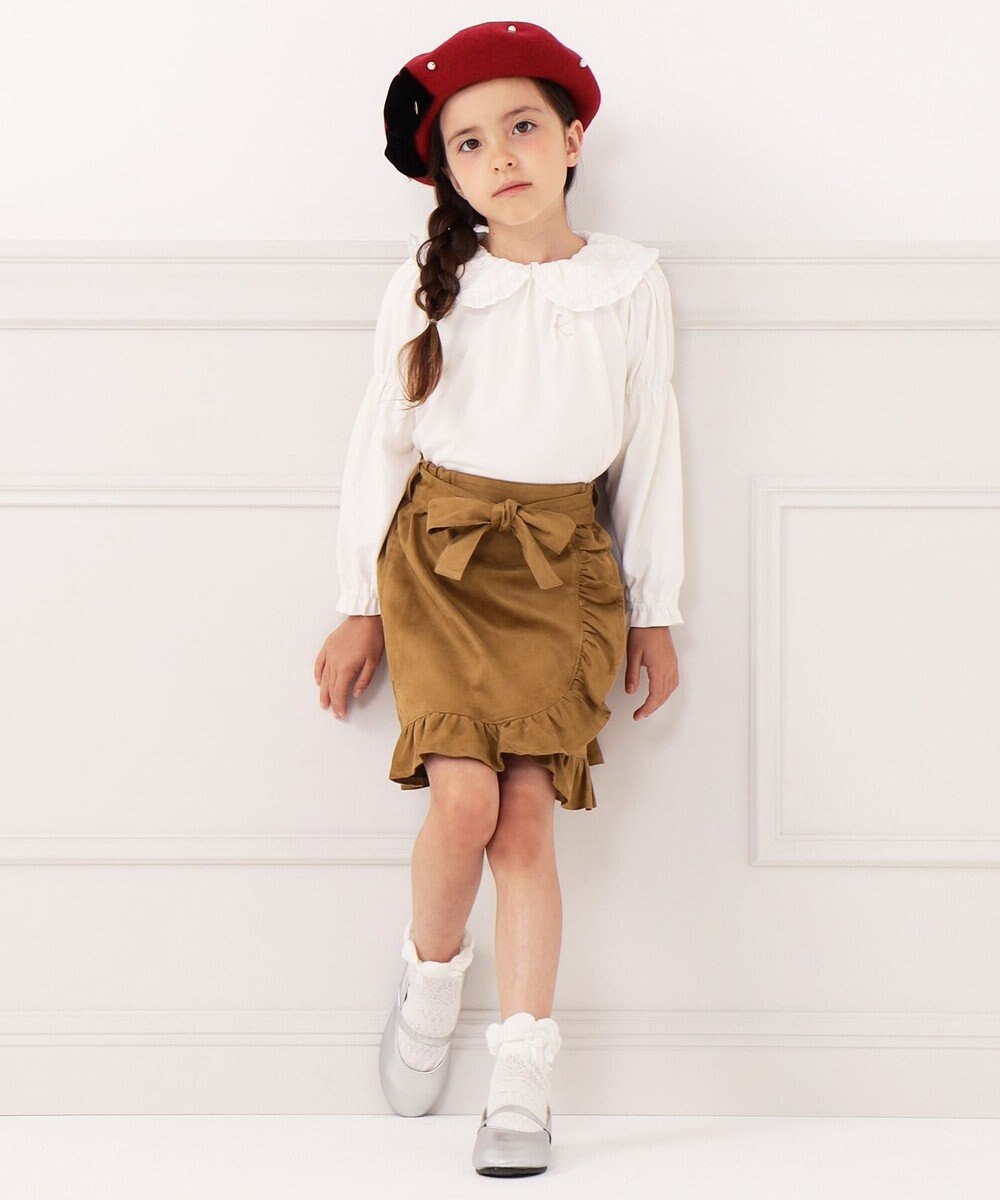 組曲 KIDS 【110-140cm】ビッグカラー ブラウス 