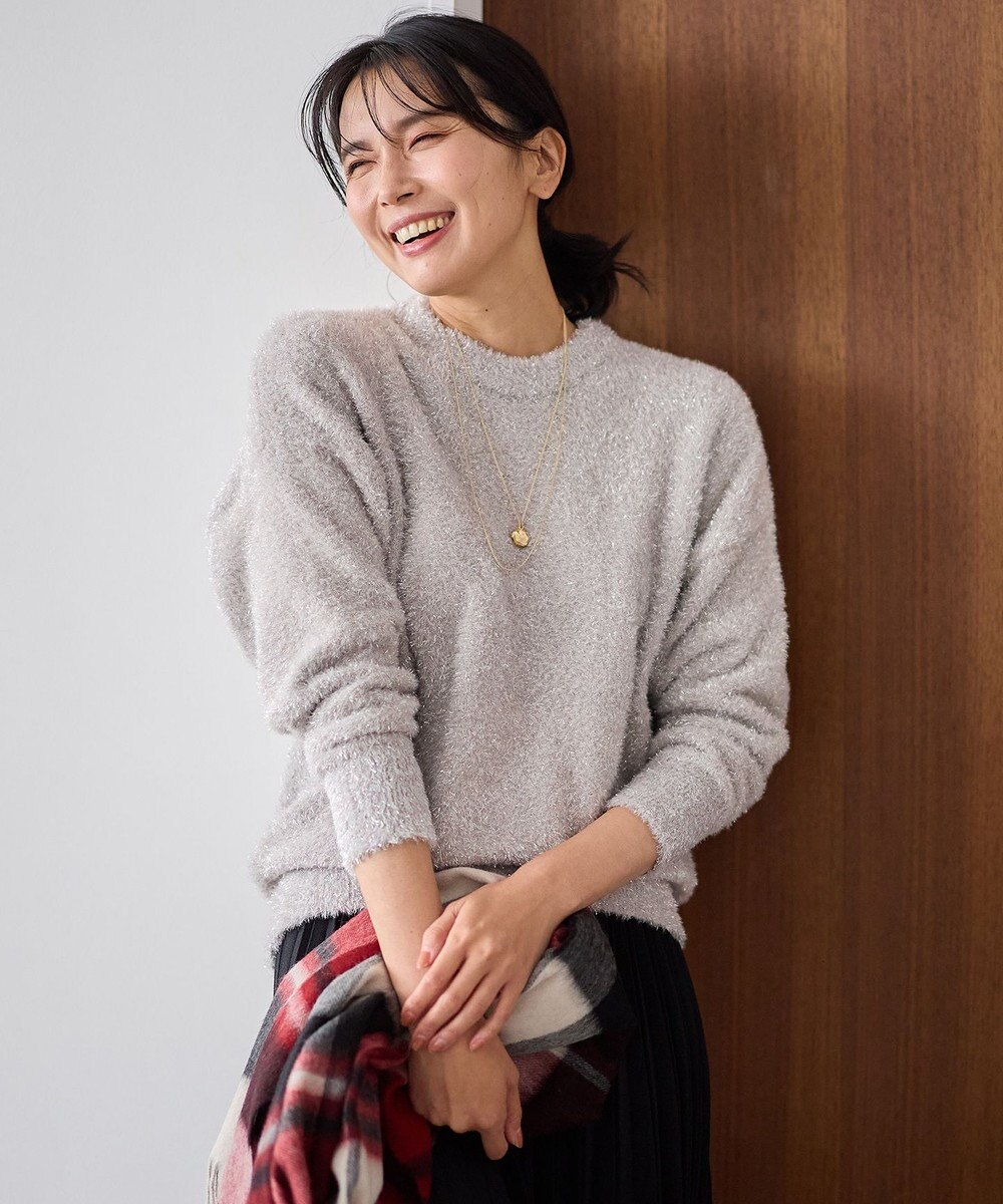 ANY シャイニーニットプルオーバー 