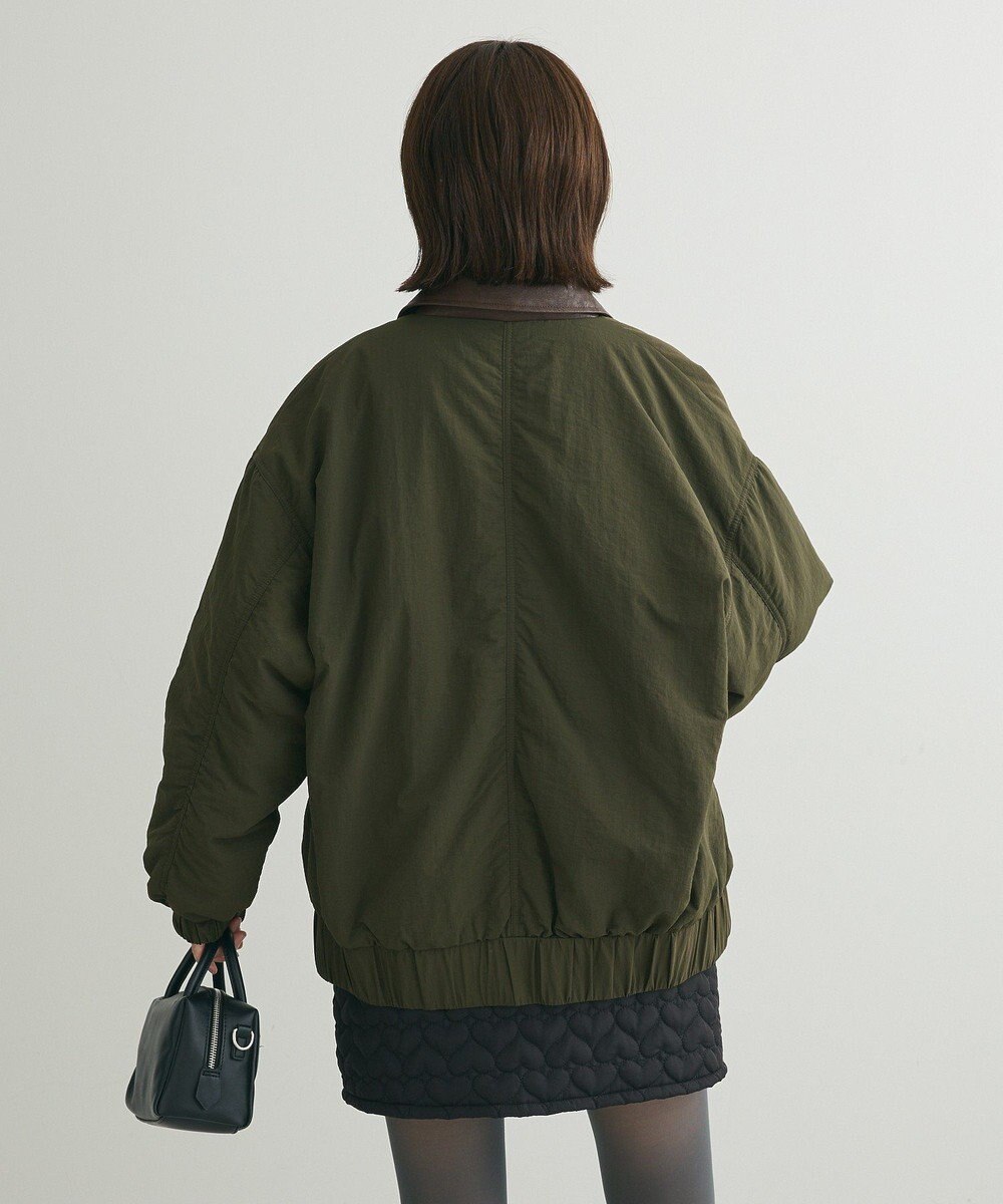 Green Parks ・ＥＬＥＮＣＡＲＥ　ＤＵＥ　フェイクレザーエリブルゾ 