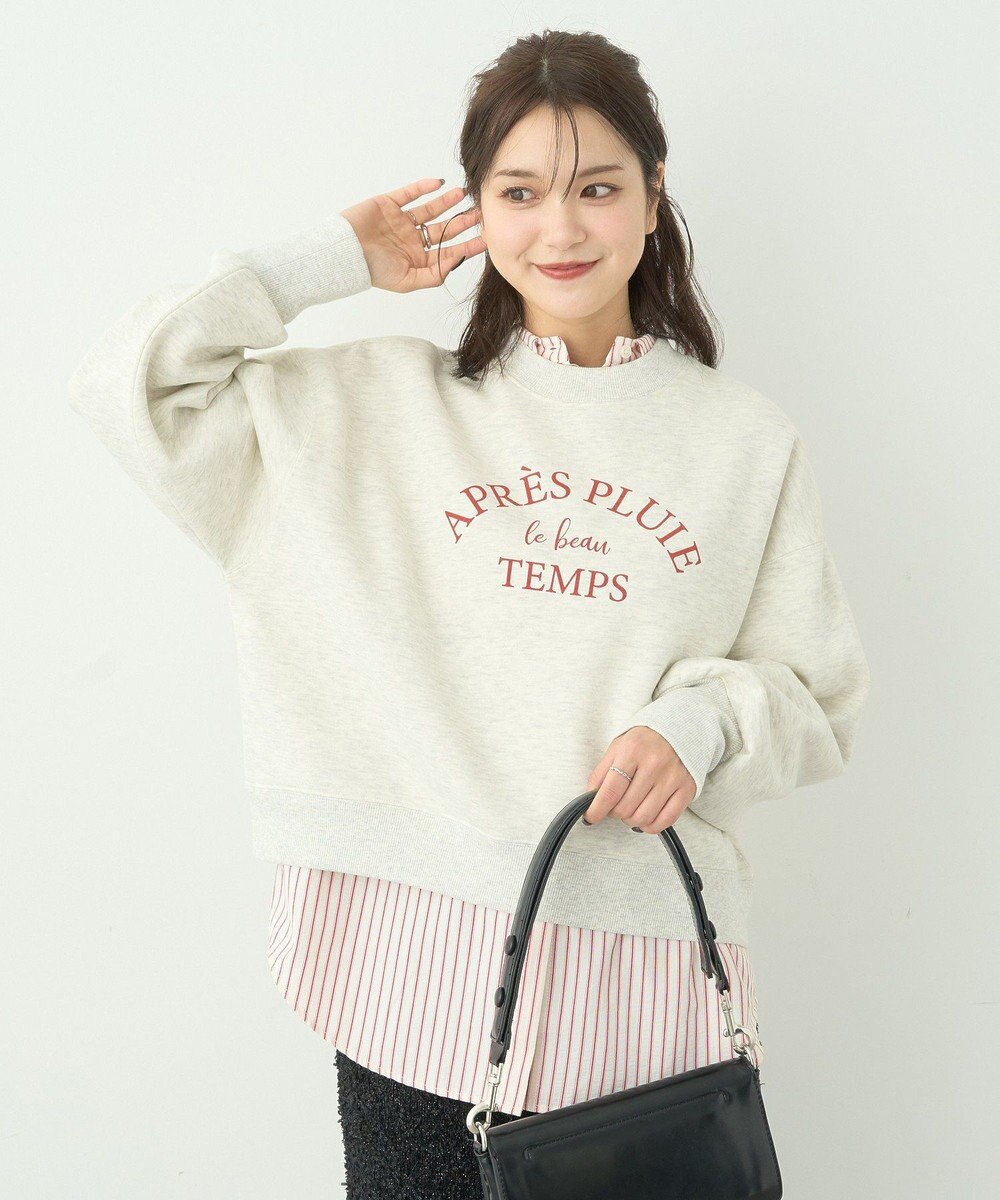 earth music&ecology アソートロゴショートスウェット 