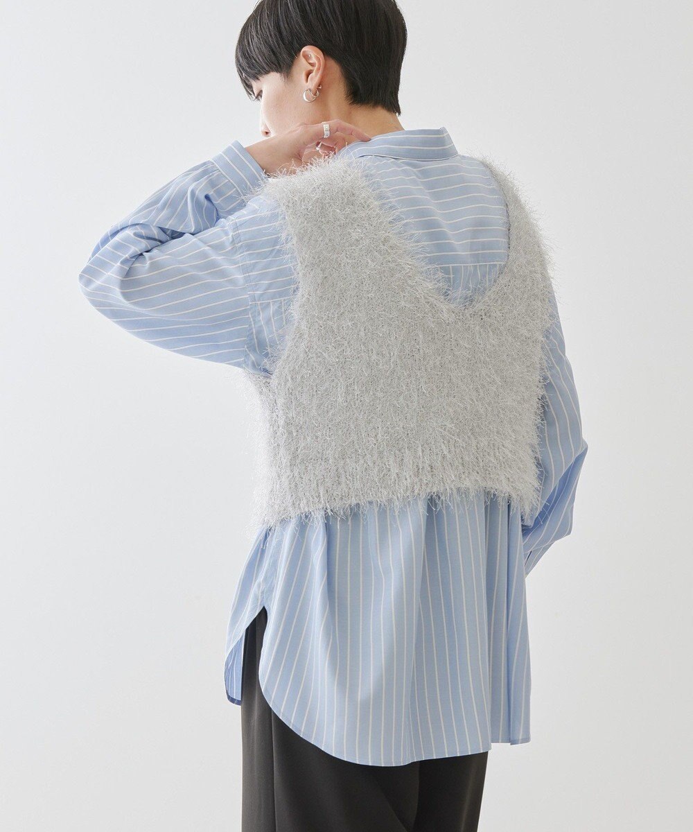 AMERICAN HOLIC 選べる丈２サイズ前後２ｗａｙシャギーベスト 