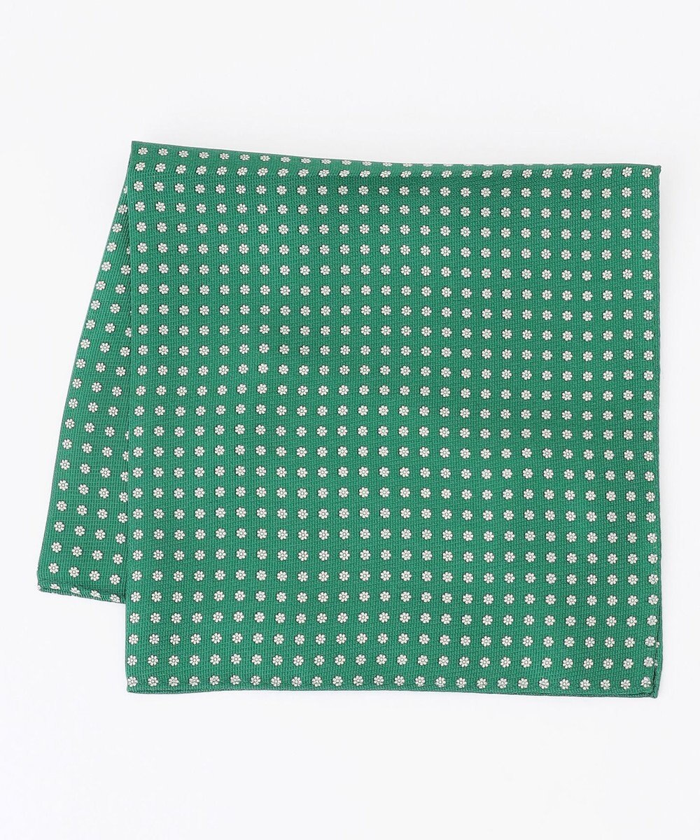 J.PRESS MEN 小紋ハンドプリント チーフ 